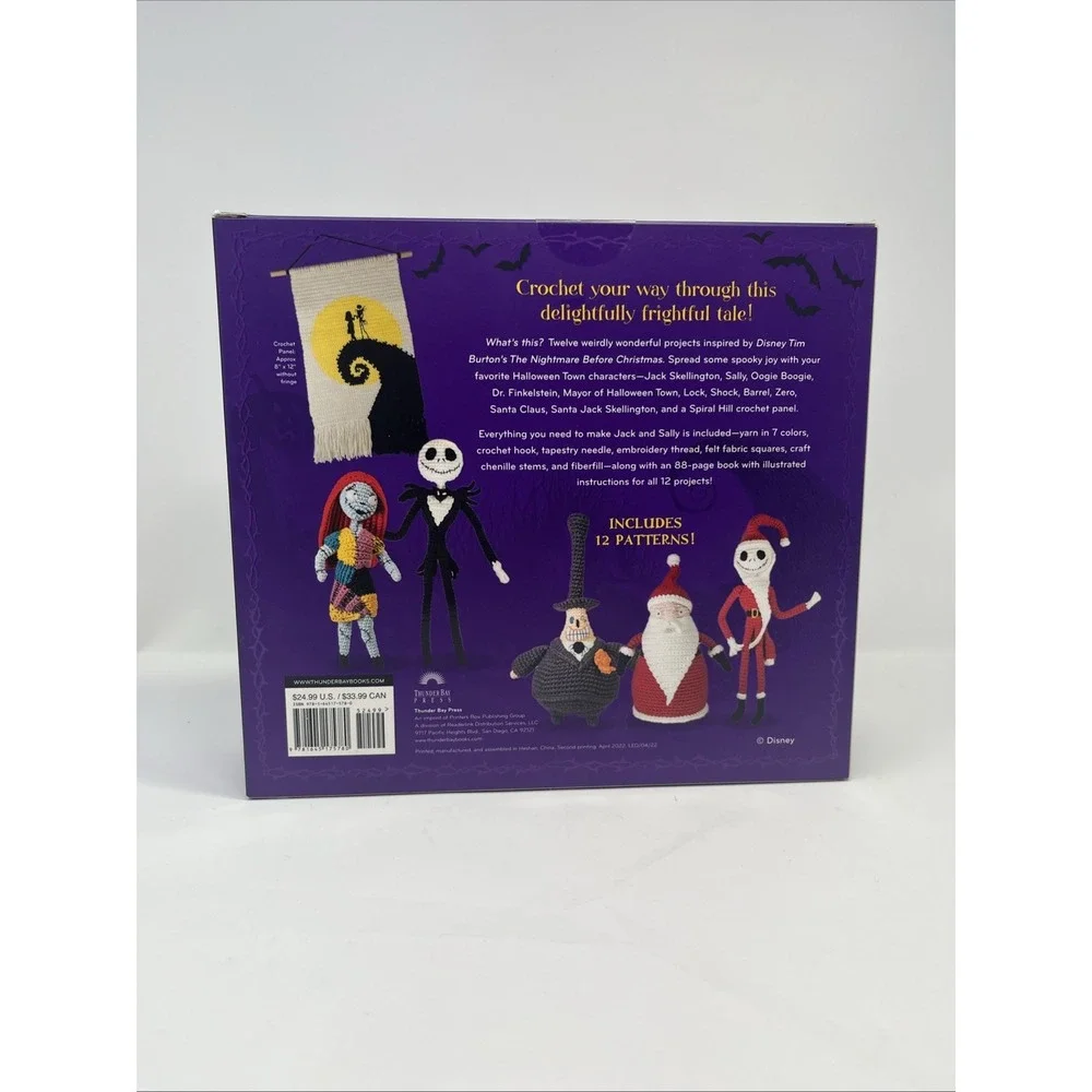 Disney Tim Burton's: The Nightmare Before Christmas Crochet Set New Unopened